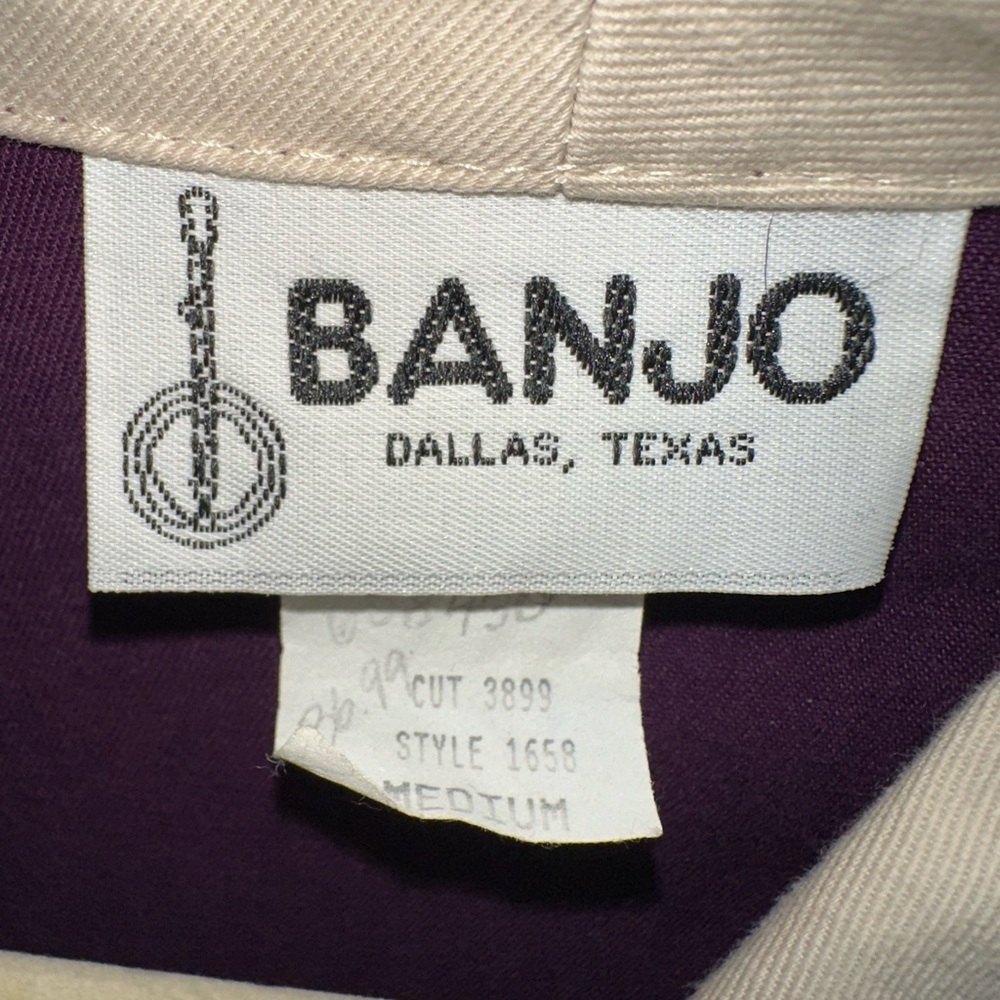 VTG Women's Banjo Rodeo Western Boho Zip Up Cropped Blazer Suit Jacket - Picture 3 of 7